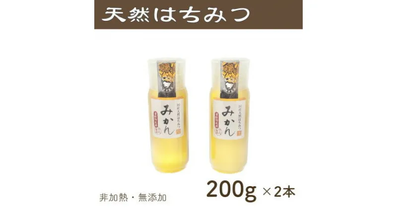 【ふるさと納税】竹内養蜂の蜂蜜1種(みかん2本) 各200g プラスチック便利容器【1488841】