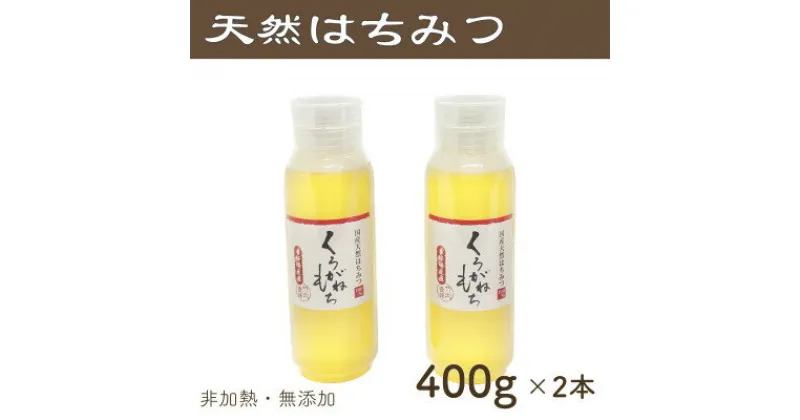 【ふるさと納税】竹内養蜂の蜂蜜1種(くろがねもち2本) 各400g プラスチック便利容器【1488850】