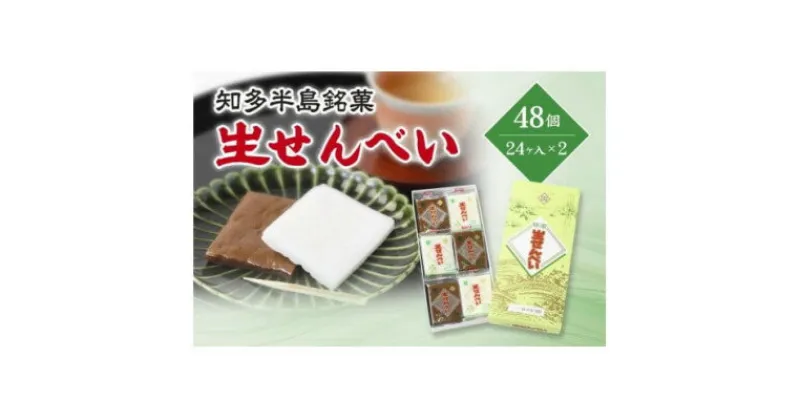 【ふるさと納税】愛知県知多半島の特産銘菓「生せんべい」24ヶ入り箱×2箱【1495433】