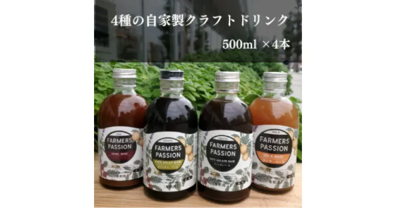 【ふるさと納税】コーヒーチェリーのコーラベース、カフェオレベース(加糖/無糖)、チャイベース 500ml×4本【1489852】