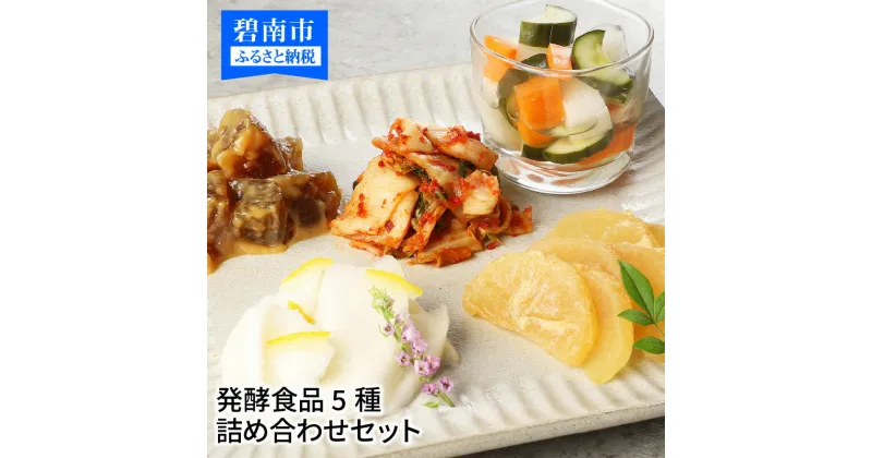 【ふるさと納税】はじめよう菌活！身体喜ぶ発酵食品5種詰め合わせセット