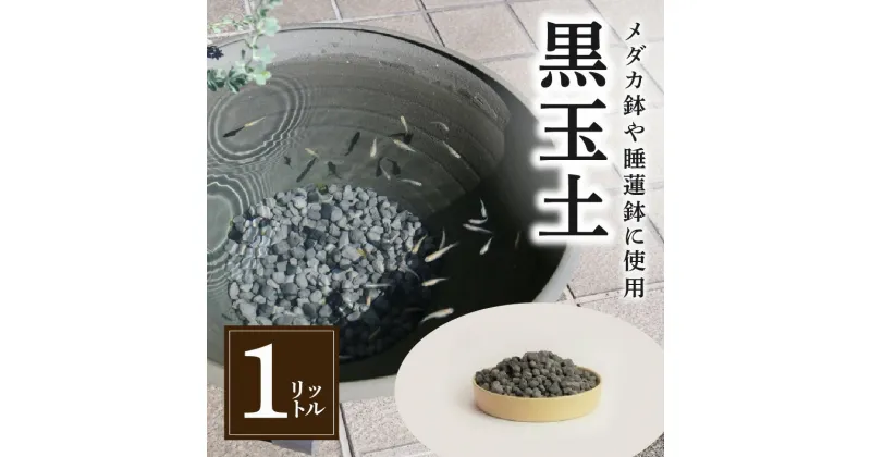 【ふるさと納税】黒玉土 1リットル 多孔質ろ材 多孔質土 いぶし焼き 黒色 いぶし 焼玉土 睡蓮鉢 メダカ鉢用 繰り返し 使用 可能 アクアリウム ペット グッズ 日本製 三河焼 手造り 和風 お取り寄せ 愛知県 碧南市 送料無料