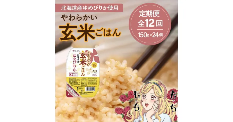 【ふるさと納税】定期便 全12回 玄米 ご飯 パックライス 150g × 24 個 北海道産 ゆめぴりか 保存食 キャンプ 非常食 防災 ヤマトライス 大和産業 お取り寄せ お取り寄せグルメ 送料無料 愛知県 碧南市