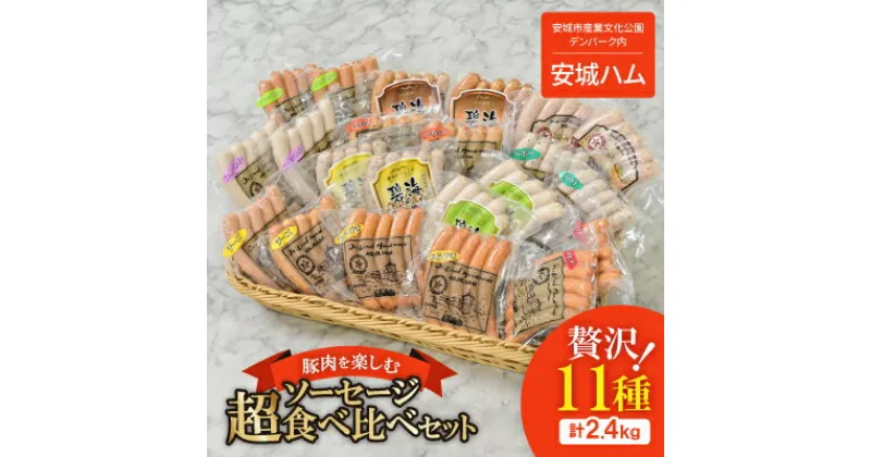 【ふるさと納税】「贅沢11種類」ソーセージ食べ比べセット 11種×2袋 計2.4kg (豚肉を楽しむ) 安城ハム【配送不可地域：離島】【1443882】