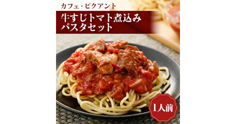 【ふるさと納税】牛すじトマト煮込みパスタセット【配送不可地域：離島】【1529832】