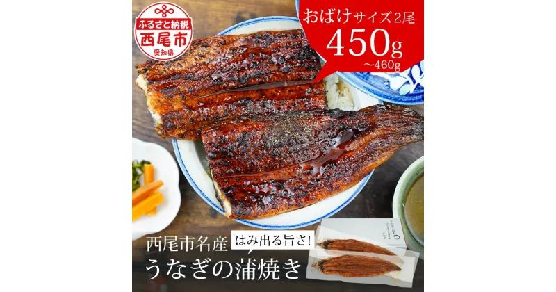 【ふるさと納税】 うなぎ 西尾 おばけサイズ 蒲焼 2尾（合計450g～460g）A126-19【冷凍便】うなぎ 国産 三河産 愛知県 西尾市 鰻 蒲焼 蒲焼き ウナギ タレ付き たれセット さんしょう 特大以上 食品 おかず 高級食材 土用の丑の日 MB