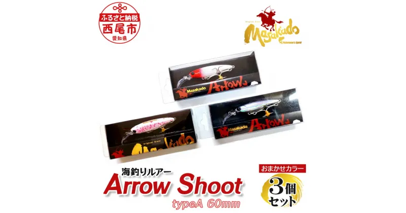 【ふるさと納税】ルアー3個【ARROW SHOOT Type A60】A153-18 ルアー セット 疑似餌 フィッシング 釣り 海釣り saltwater fishing ジャークベイト系 プロ アマ タングステン 釣り道具 MB