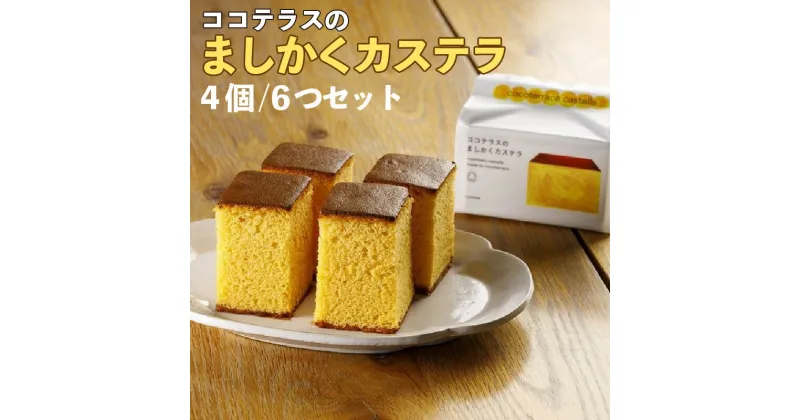 【ふるさと納税】ココテラスのましかくカステラ 【4個 ×6つセット】 和菓子 カステラ 焼き菓子 ザラメ 子どものおやつ おやつ ティータイム ギフト 手土産 こだわりスイーツ デザート送料無料