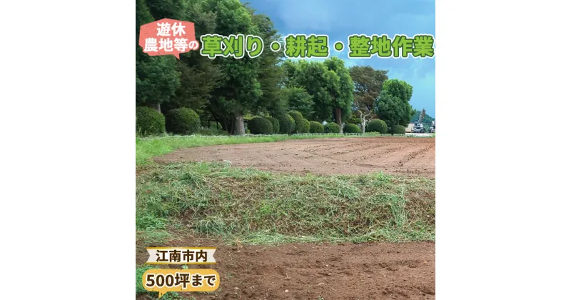 【ふるさと納税】No.134 遊休農地等の草刈り・耕起・整地作業（500坪、1650平方メートルまで） ／遊休農地 草刈り 耕起 整地作業 送料無料 愛知県