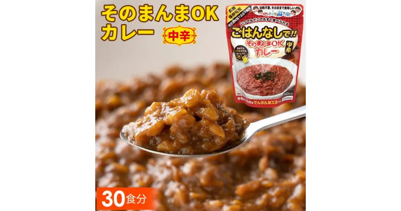 【ふるさと納税】No.115 三徳屋 そのまんまOKカレー 中辛 30食分 ／ レトルト 惣菜 長期保存 時短 送料無料 愛知県