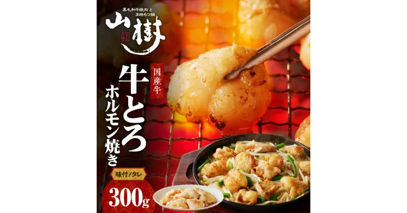 【ふるさと納税】山樹の国産牛とろホルモン焼き（味付/タレ）　300g