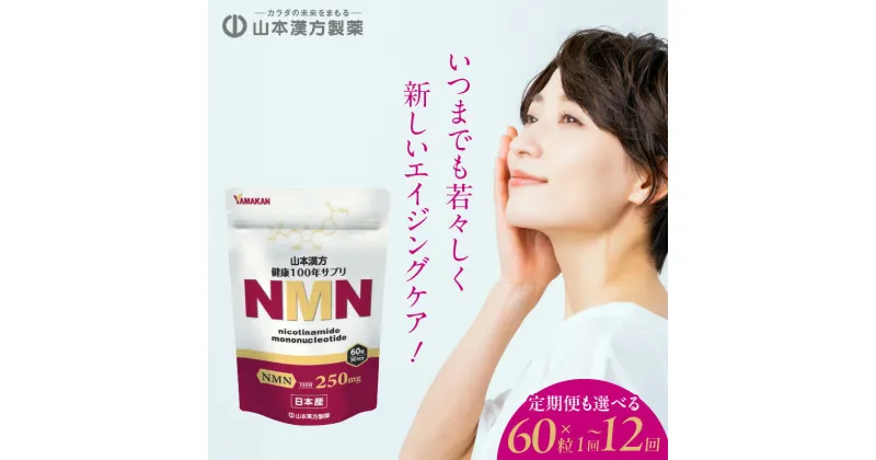 【ふるさと納税】サプリ NMN 60粒 30日分 1袋 選べる 単品 定期便 山本漢方製薬 ニコチンアミド モノ ヌクレオチド 加齢 老化 予防 1日 2粒 摂取 健康 美容 サプリメント 日本産 自社工場 製造 愛知県 小牧市 お取り寄せ 送料無料