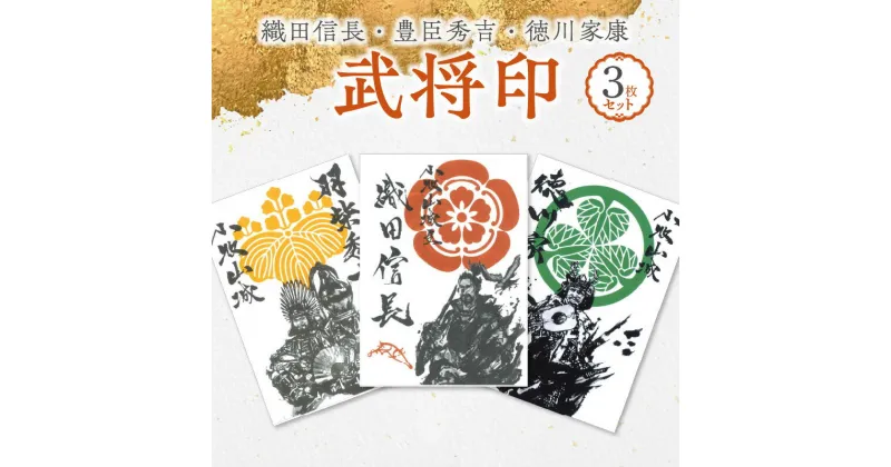 【ふるさと納税】織田信長 豊臣秀吉 徳川家康 武将印 3枚 セット イラスト 戦国 武将 小牧山城 墨絵 龍画師 書道アーティスト 池谷公智 渾身の一作 作品 雑貨 工芸品 グッズ 愛知県 小牧市 お取り寄せ 送料無料