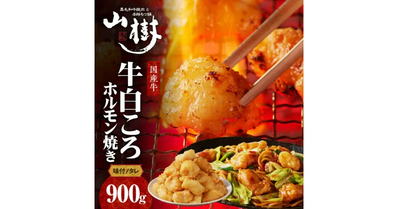 【ふるさと納税】山樹の国産牛白ころホルモン焼き（丸腸）味付 900g