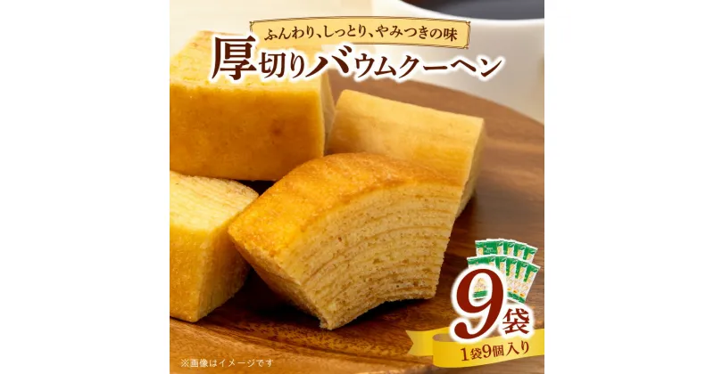 【ふるさと納税】エースベーカリー 厚切りバウムクーヘン 9個 × 9袋