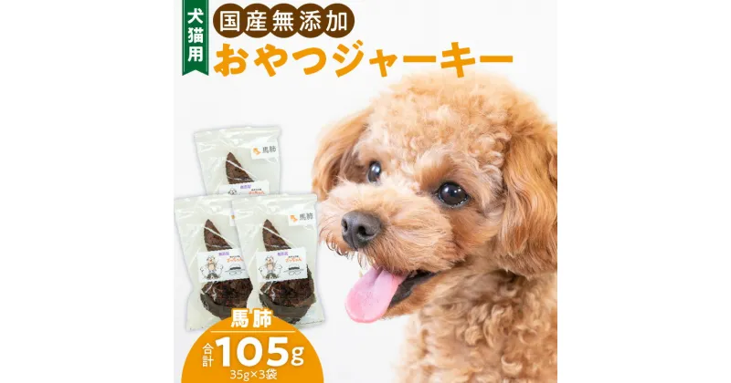 【ふるさと納税】犬猫用　国産無添加おやつジャーキー　馬肺（肉）