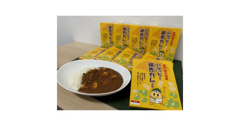 【ふるさと納税】いなッピー銀杏カレー（中辛）10個 | 惣菜 レトルトカレー 食品 おすすめ 送料無料