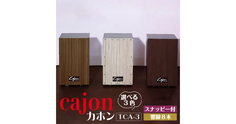 【ふるさと納税】 カホン 【 スナッピー付 ・ 響線8本 】【TCA-3】 楽器 打楽器 パーカッション cajon 箱 フラメンコ 音楽 サウンド 木製 ミュージック 送料無料