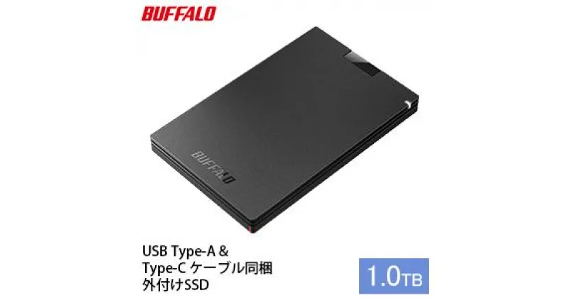 【ふるさと納税】BUFFALO バッファロー ポータブル SSD 1.0TB TypeA & TypeC USB 電化製品 家電 パソコン PC周辺機器 パソコン周辺機器　 日進市