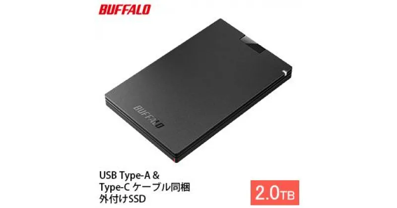 【ふるさと納税】BUFFALO バッファロー ポータブル SSD 2.0TB TypeA & TypeC USB 電化製品 家電 パソコン PC周辺機器 パソコン周辺機器　 日進市