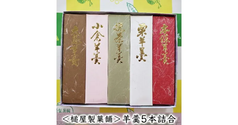 【ふるさと納税】＜槌屋製菓舗＞羊羹5本詰合　和菓子 ようかん 羊羹 菓子 栗羊羹 小豆 あずき