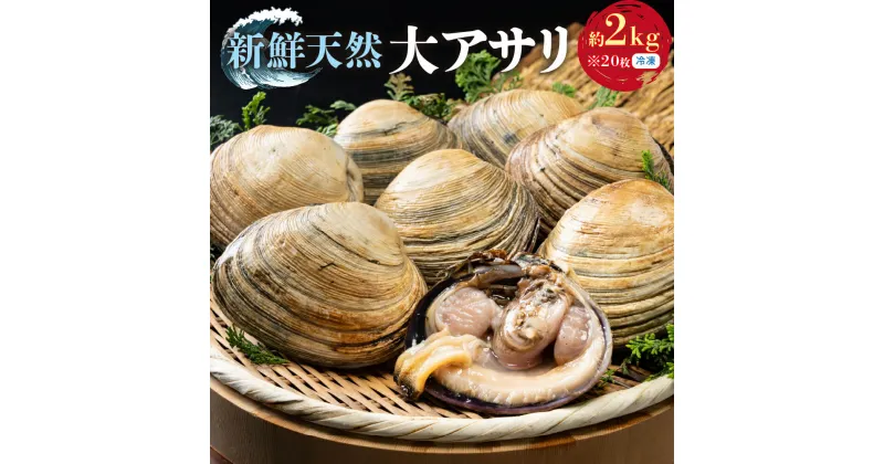 【ふるさと納税】天然大アサリ20枚 約2kg だし醤油 CAS冷凍 半割処理済 海鮮バーベキュー 特製だし醤油付き 海鮮バーベキュー BBQ 三河湾産 天然 大アサリ あさり 国産 アサリ 愛知県 田原市 新鮮 砂抜き 海鮮 魚介類 魚介 貝 冷凍 人気