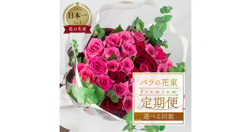 【ふるさと納税】【定期便】回数が選べる 薔薇 アレンジメント 花束 プレミアム 30本 (50cm) 6ヶ月 12ヶ月 6回 12回 お届け 最上級 ブーケ 薔薇 ローズ 生花 観賞用 プレゼント 花 ギフト 誕生日 植物 フラワー 土壌栽培 産地直送 田原市 人気 切り花 切花 愛知県