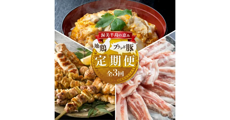 【ふるさと納税】渥美半島の恵み ブランド豚・地鶏 定期便 全3回 ( 名古屋コーチン / しゃぶしゃぶ / ハム ) 惣菜 3ヶ月 地鶏 ブランド豚 簡単調理 贅沢 高級 本格 料理 ブランド 冷蔵 冷凍 冷凍食品 高評価 お楽しみ 人気 愛知県