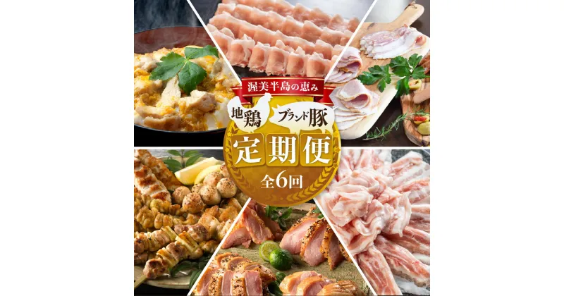 【ふるさと納税】渥美半島の恵み ブランド豚・地鶏 定期便 全6回 ( 名古屋コーチン 親子丼 ブランド豚 ハム ソーセージ 田原ポーク 地鶏 やきとり しゃぶしゃぶ 豚肉 豚 小分け 個包装 食べ比べ 惣菜 6ヶ月 地鶏 ブランド豚 簡単調理 冷凍 冷凍食品 高評価