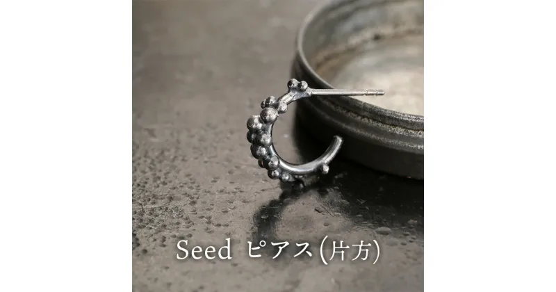 【ふるさと納税】ジュエリー seed ピアス（片方） 彫金 シルバー925 アクセサリー