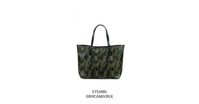 【ふるさと納税】レザー調トートバッグ　GRNCAMO/BLK【LVL0006 】 | アイディールカンパニー IDEALSTORE 防水 撥水 バッグ 自社工場