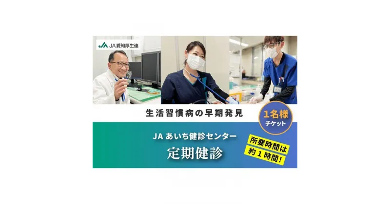 【ふるさと納税】【JAあいち健診センター】定期健診 1名様 チケット