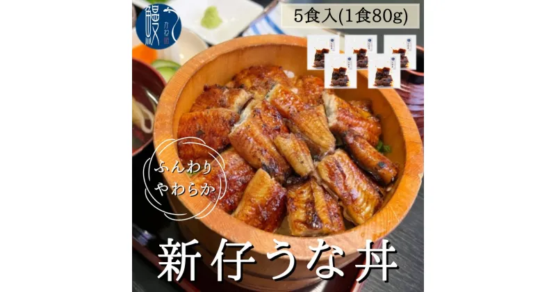 【ふるさと納税】新仔うなぎ うな丼 5食分 計400g 80g×5パック かね梅 鰻 ウナギ うなぎ 蒲焼 たれ タレ 丑の日 国産 三河一色産 炭火焼き 手焼き 簡単調理 小分け 真空パック うな重 うな丼 ひつまぶし グルメ 人気 ギフト 株式会社かね梅 送料無料 愛知県