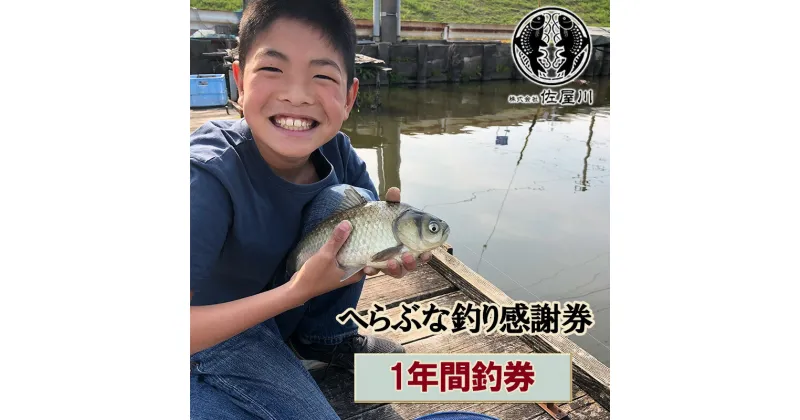 【ふるさと納税】佐屋川　へらぶな釣り　1年間釣券　【 体験チケット 体験型 釣り フィッシング 釣り体験 アクティビティ お出かけ レジャー 】