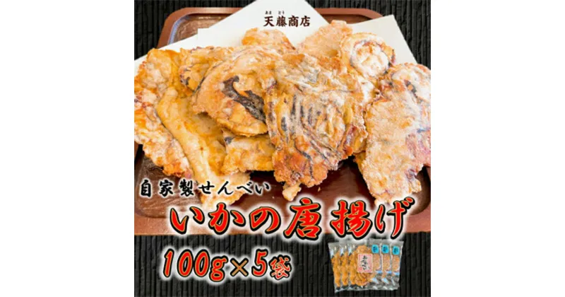 【ふるさと納税】 いか せんべい 訳あり いか 唐揚げ せんべい 100g × 5袋 セット ( ふるさと納税 イカ せんべい ふるさと納税 からあげ ふるさと納税 えびせん われせん 不揃い 割れ せん 煎餅 小分け 工場直送 送料無料 ふるさと納税 南知多 ) 天藤商店 愛知県 南知多町