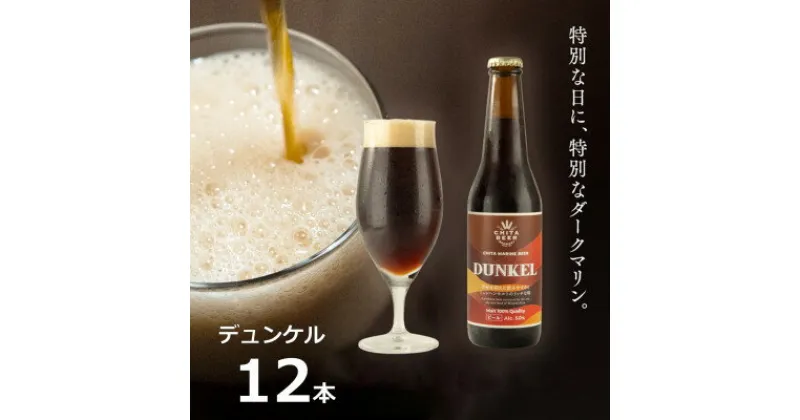 【ふるさと納税】知多マリンビール (デュンケル) 12本 クラフトビール ラガー ダークビール【配送不可地域：離島】【1440951】