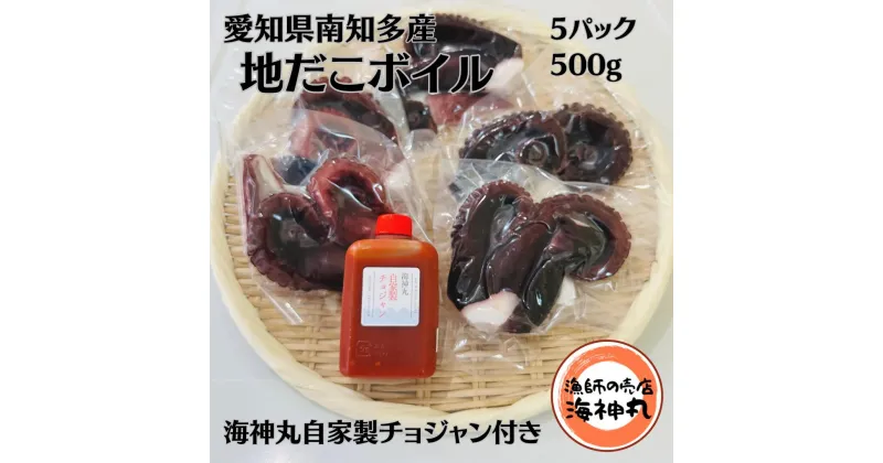 【ふるさと納税】地だこ ボイル 5パック (100g×5)　海鮮 海産物 おつまみ お酒 たこ飯 たこ焼き 海の幸 アヒージョ たこの唐揚げ ご飯 おかず 自家製チョジャン付き【配送不可地域：離島】