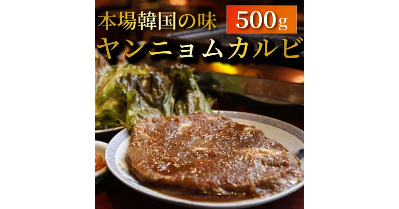 【ふるさと納税】 ヤンニョム カルビ 500g カルビ 一枚 肉 ( ふるさと納税 肉 カルビ ふるさと納税 牛 カルビ ふるさと納税 牛肉 カルビ ふるさと納税 味付け 焼肉 ふるさと納税 味付け カルビ　ふるさと納税 焼肉 カルビ ヤンニョム 韓国 焼肉 ) 愛知県 南知多町