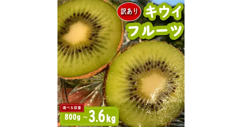 【ふるさと納税】 【先行予約】【12月上旬~順次発送】 訳あり キウイフルーツ 800g~3.6kg 腸活 グリーンキウイ 健康 甘い キウイ フルーツ 無選別 みつばちキウイ 規格外 デザート 果物 くだもの 国産 青果 愛知県 南知多町 【配送不可地域：北海道 青森 秋田 岩手】