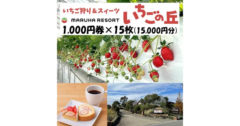 【ふるさと納税】まるは食堂 マルハリゾート いちごの丘1,000円券15枚（15,000円分）※着日指定不可