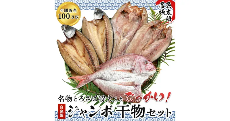 【ふるさと納税】名物とろさばの特大入り！でっかい！ジャンボ自家製干物セット※北海道・沖縄・離島への配送不可