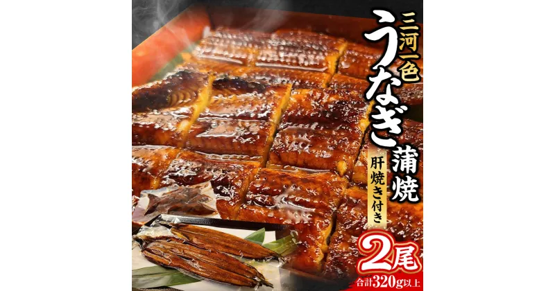 【ふるさと納税】三河一色 うなぎ蒲焼 2尾 合計320g以上 (肝焼き付き) 三河一色産 うなぎ 鰻 ウナギ 蒲焼 蒲焼き 肝焼き 肝焼 冷凍 国産 愛知県産 送料無料