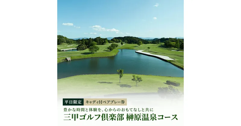 【ふるさと納税】平日限定 キャディ付ペアプレー券 [ ゴルフ利用券 プレー券 チケット 関西 三重 ]　チケット・ゴルフ場利用権