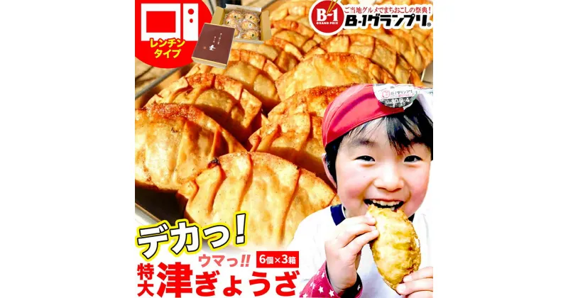 【ふるさと納税】津ぅのご当地グルメ 津ぎょうざ 90g6個入り×3箱 [ ギョウザ 餃子 冷凍 ご当地 お取り寄せ 簡単調理 惣菜 おかず 津市 ]　肉の加工品・加工品・惣菜・冷凍