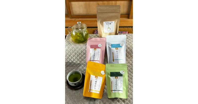 【ふるさと納税】美味しい水沢かぶせ茶（緑茶）を5品種　飲み比べ満喫セット