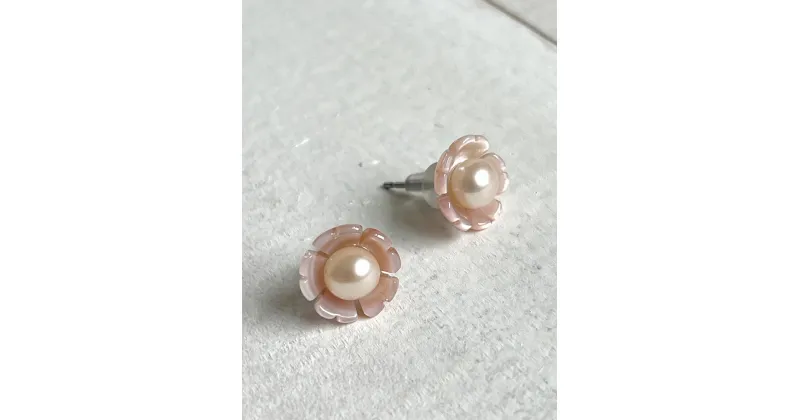 【ふるさと納税】1357-1二見結ひ　チタンピアス（淡水真珠4.0mm）12