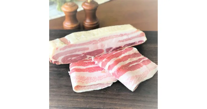 【ふるさと納税】お肉屋さんの自家製ベーコン　1kg(ブロック500グラム・スライス500グラム)【配送不可地域：離島】【1117918】