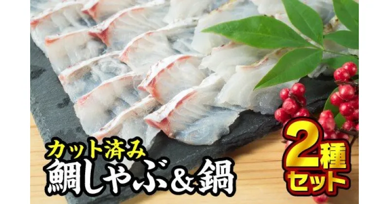 【ふるさと納税】 カット済み 鯛しゃぶセット（到着日時指定必須商品）　SH-7