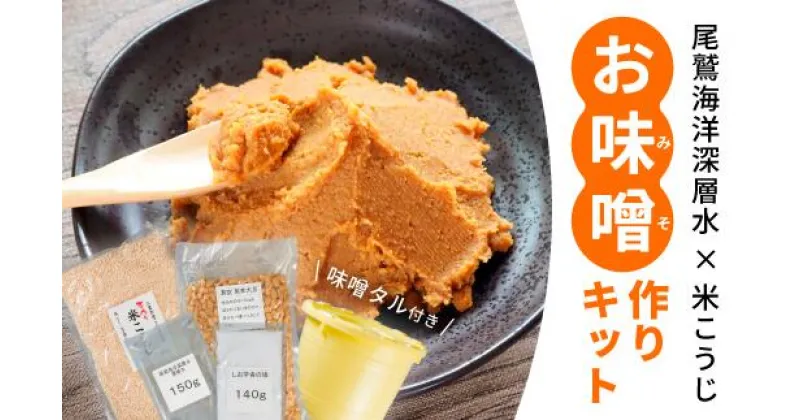 【ふるさと納税】 みえ尾鷲海洋深層水を使った！かんたん味噌作りキット2回分【容器・袋付き】　NKK-1