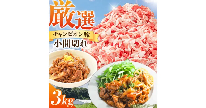 【ふるさと納税】三重県 亀山市 豚肉 しぐれ煮用小間切れ 3kgセット 小林ファームが愛情こめて育てた三元豚 亀山市/小林ファーム 冷蔵 豚こま 大容量 送料無料[AMAB014]